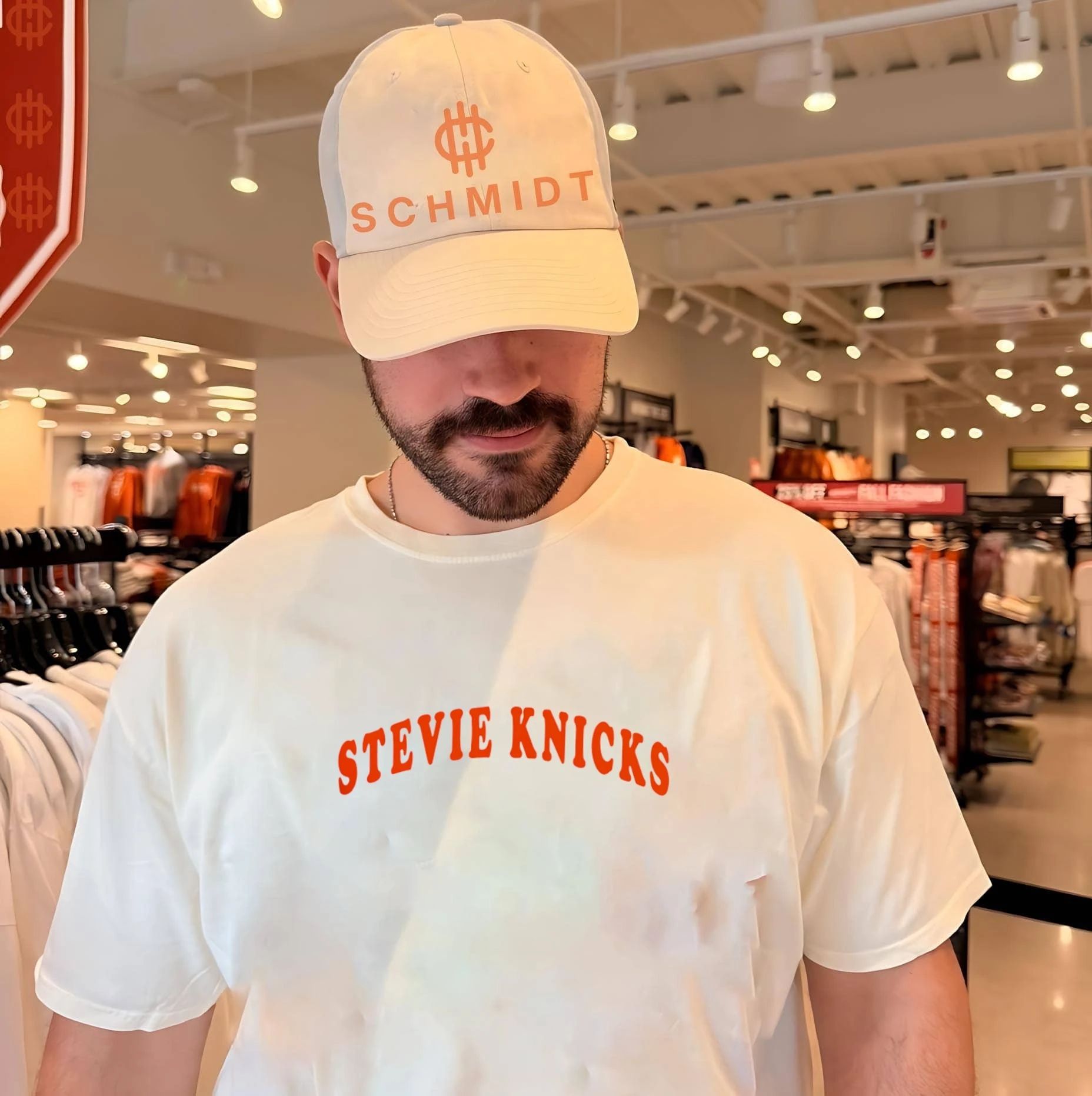 Taylor wearing Stevie Knicks shirt