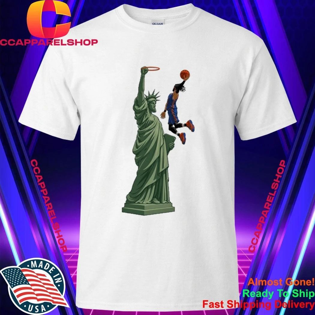 Statue of Liberty Dunk Jalen Brunson Finals 2026 Shirt