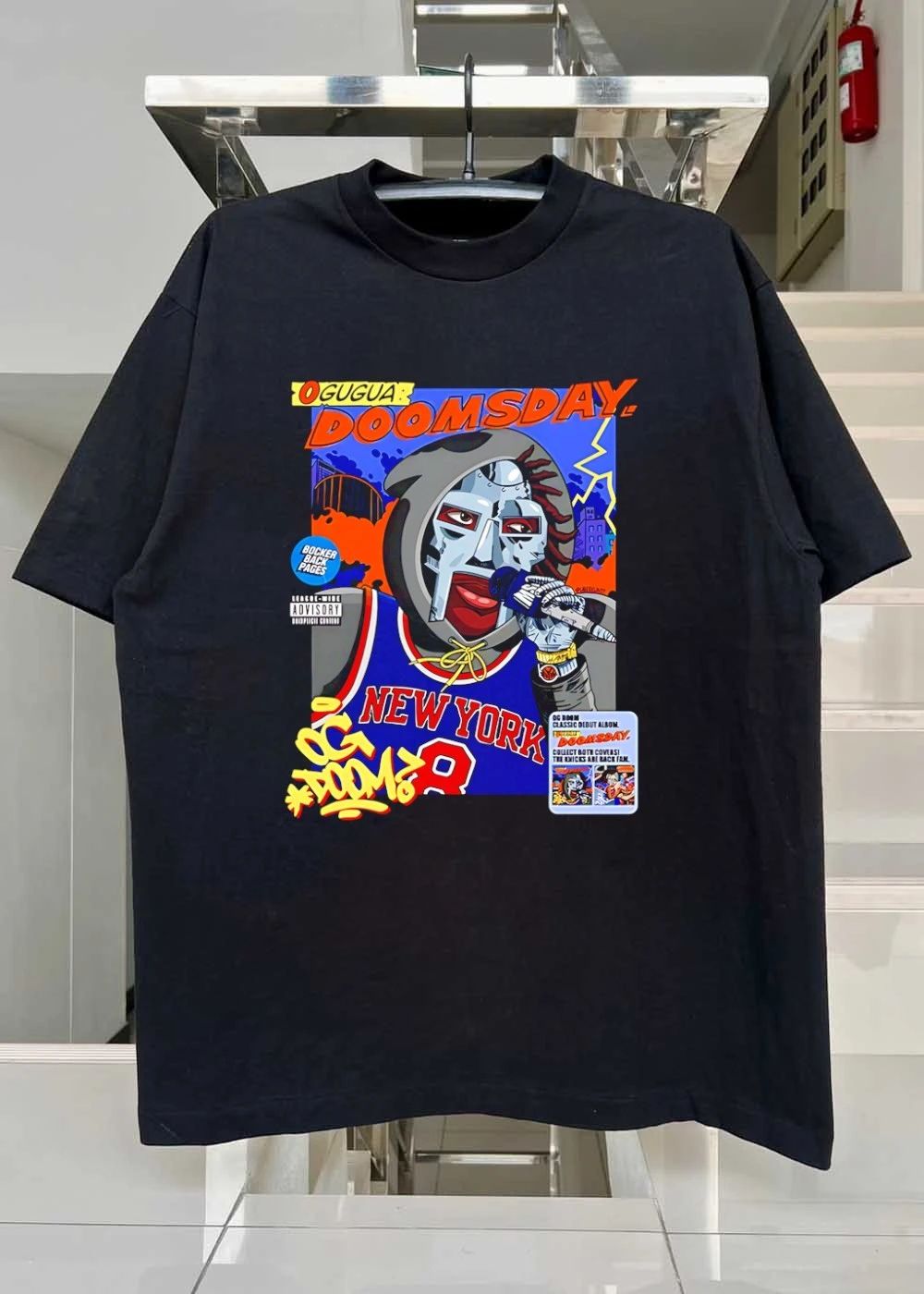Ogugua Doomsday New York Knick Explicit Content OG Doom Shirt