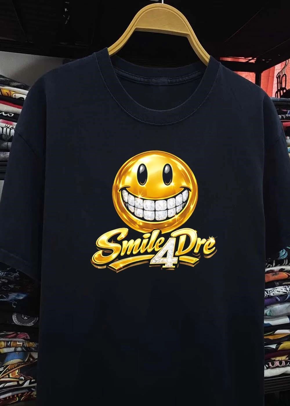 Gold Diamond Grillz Smiley Face Smile4Dre Shirt