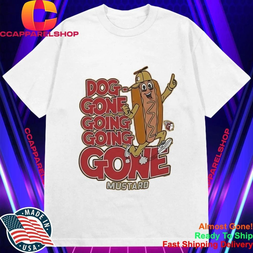 Cleveland Guardians Dog Gone Going Going Gone Mustard Shirt