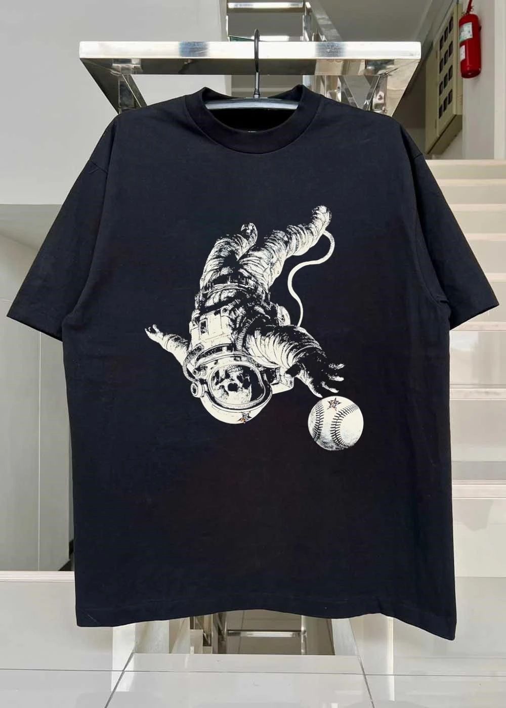 Astronaut Reaching for Baseball Houston Astros shirt