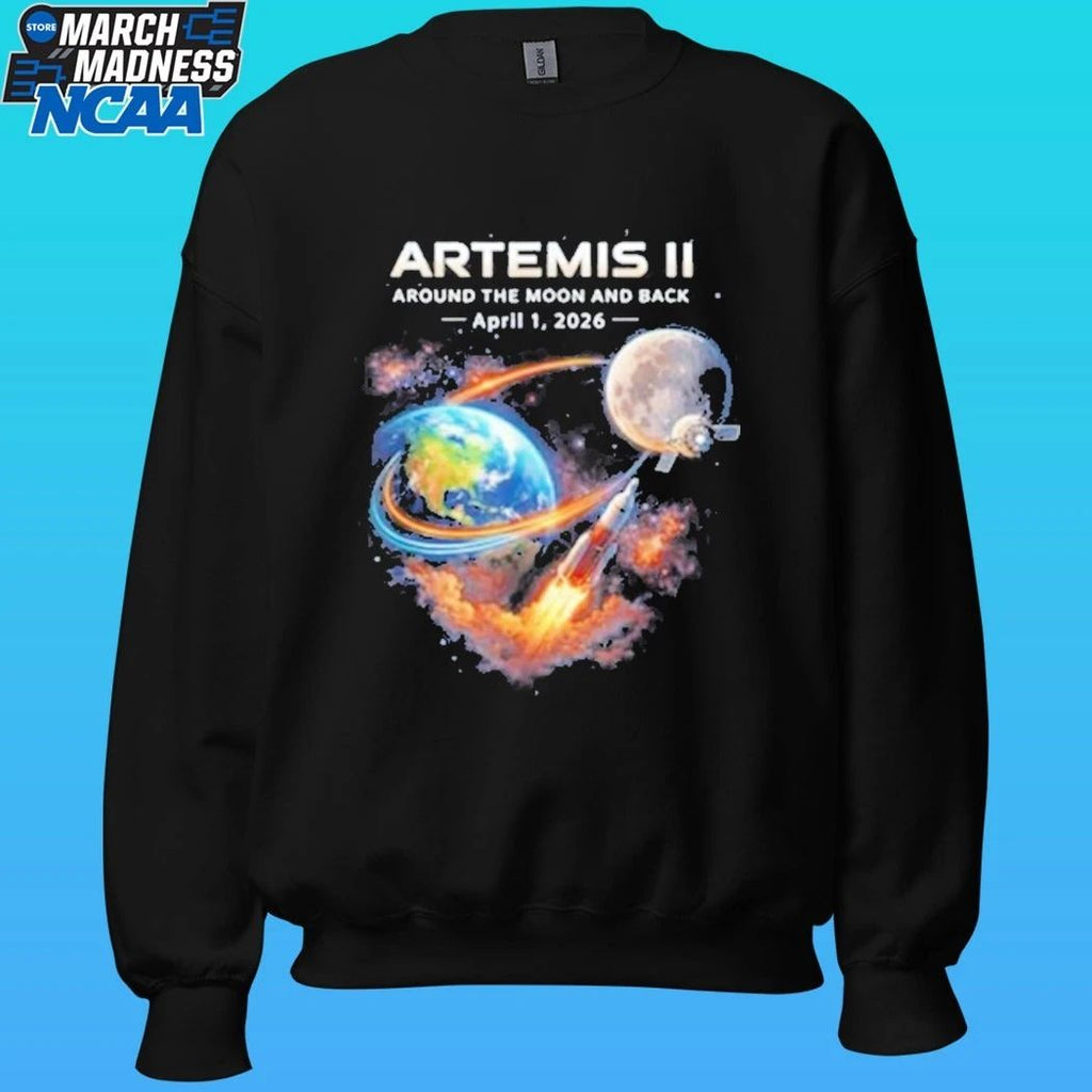 Artemis Ii Rocket Space Launch Back To The Moon Mission 2026 Shirt