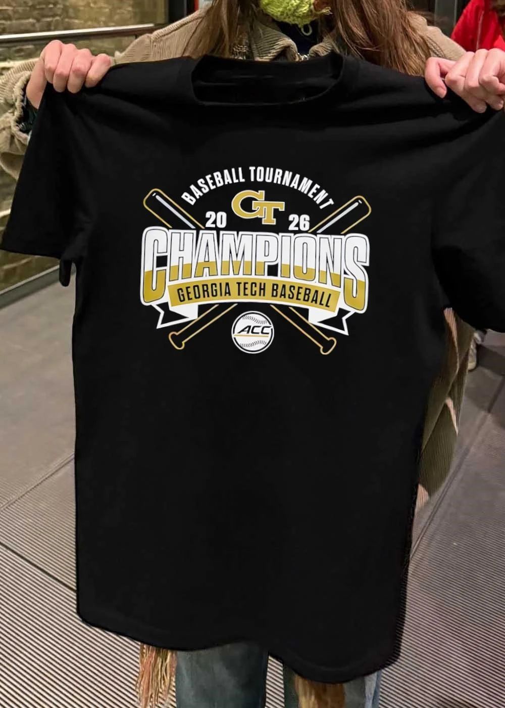 Georgia Tech Baseball Tournament Champions 2026 ACC Shirt