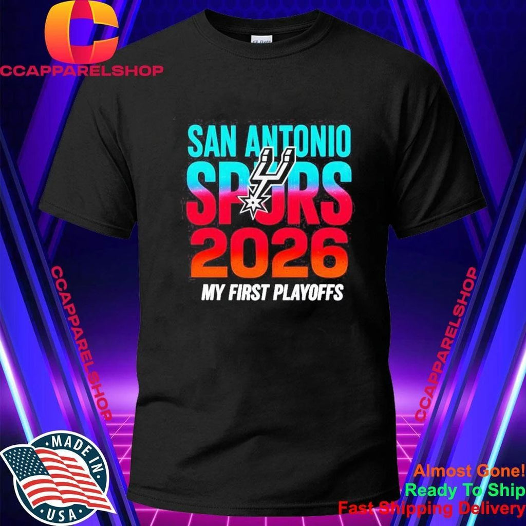 San Antonio Spurs Infant Item Of The Game 2026 Playoffs My First Playoffs Shirt