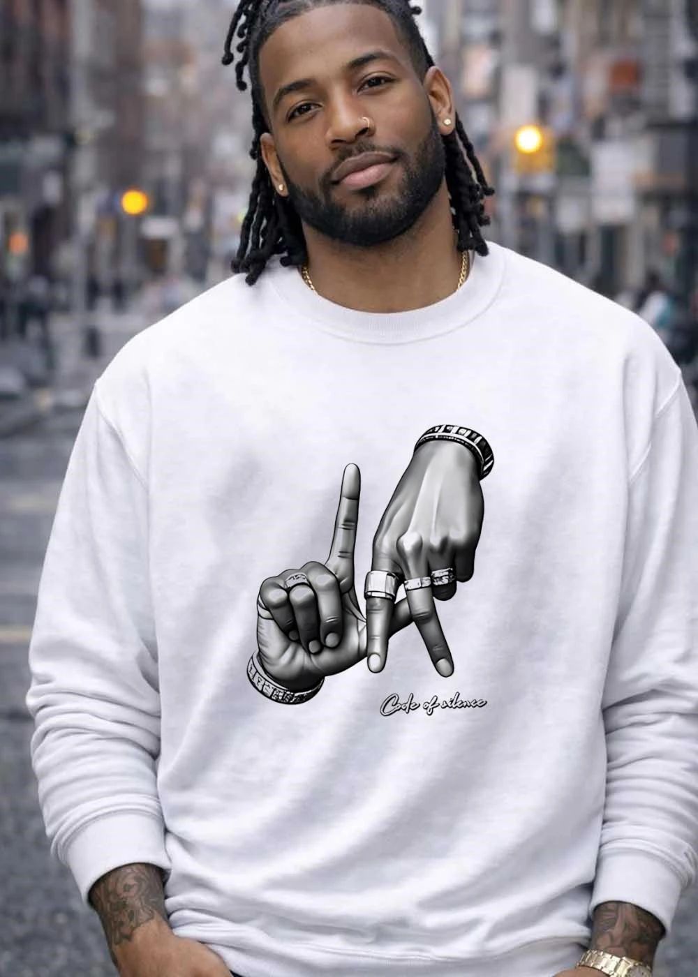 Code of Silence LA Hands Graphic T-Shirt
