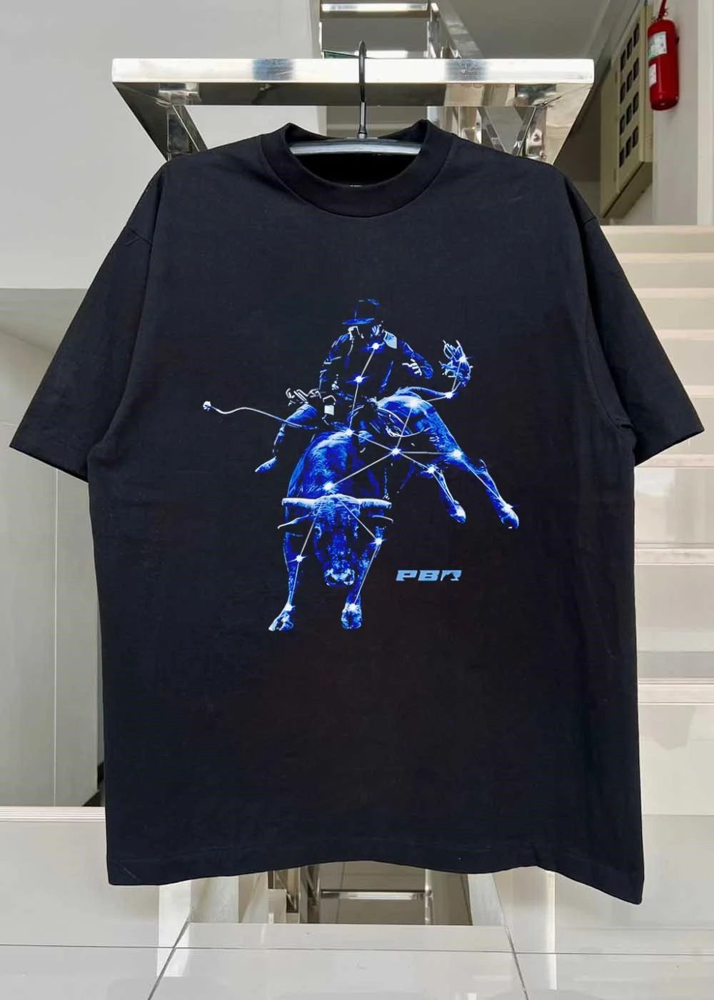PBR Cowboy Riding Bucking Bull PBR T-Shirt