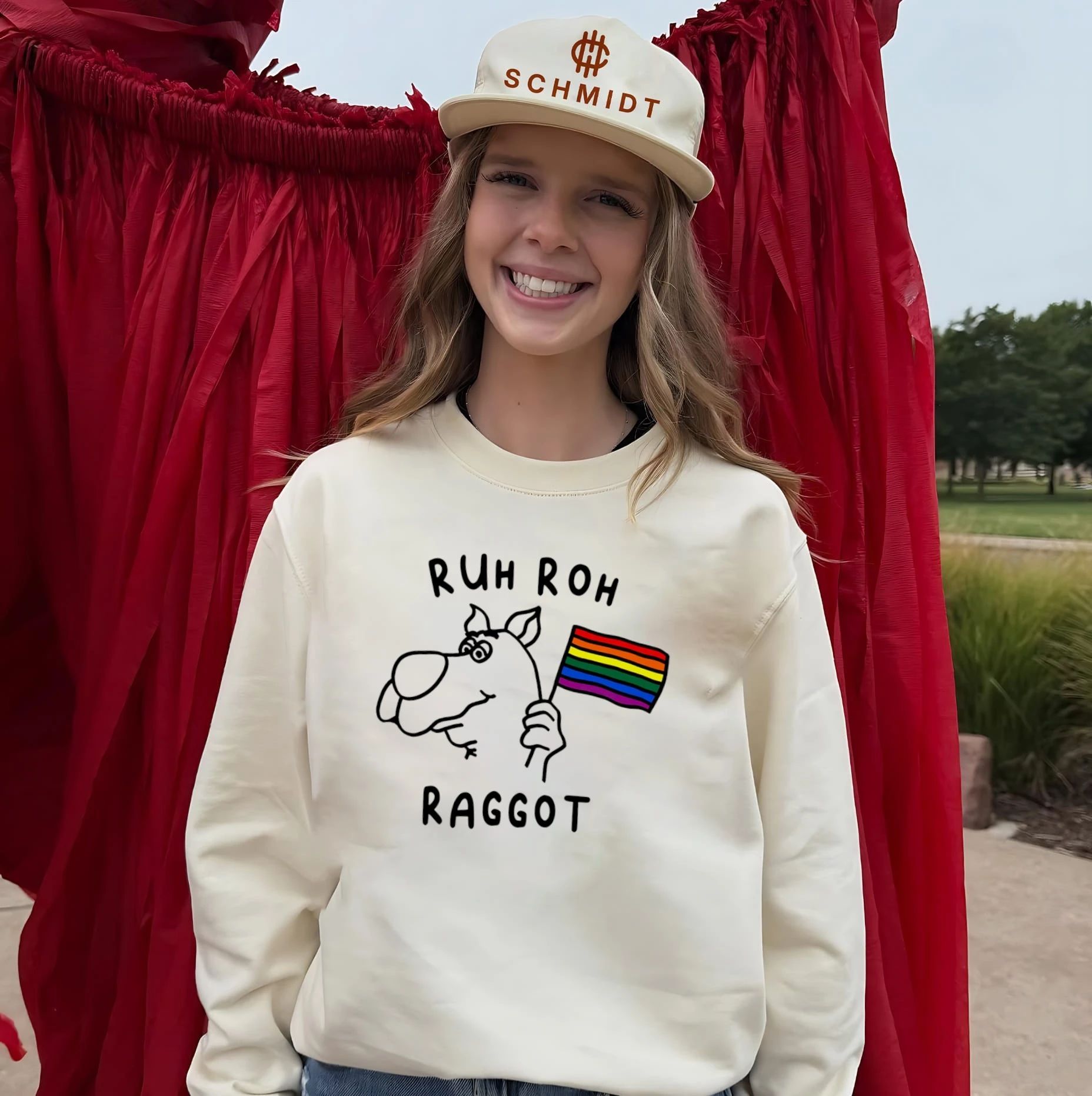 Ruh Roh Raggot Pride rainbow flag shirt