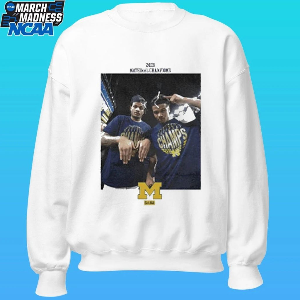 Sana Detroit X Valiant University Of Michigan Basketball 2025-2026 National Champions Shirt