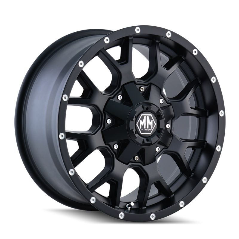 Warrior 8015 Matte Black Wheel 20×9 / 5×150 BP / 0mm Offset / 110mm Hub