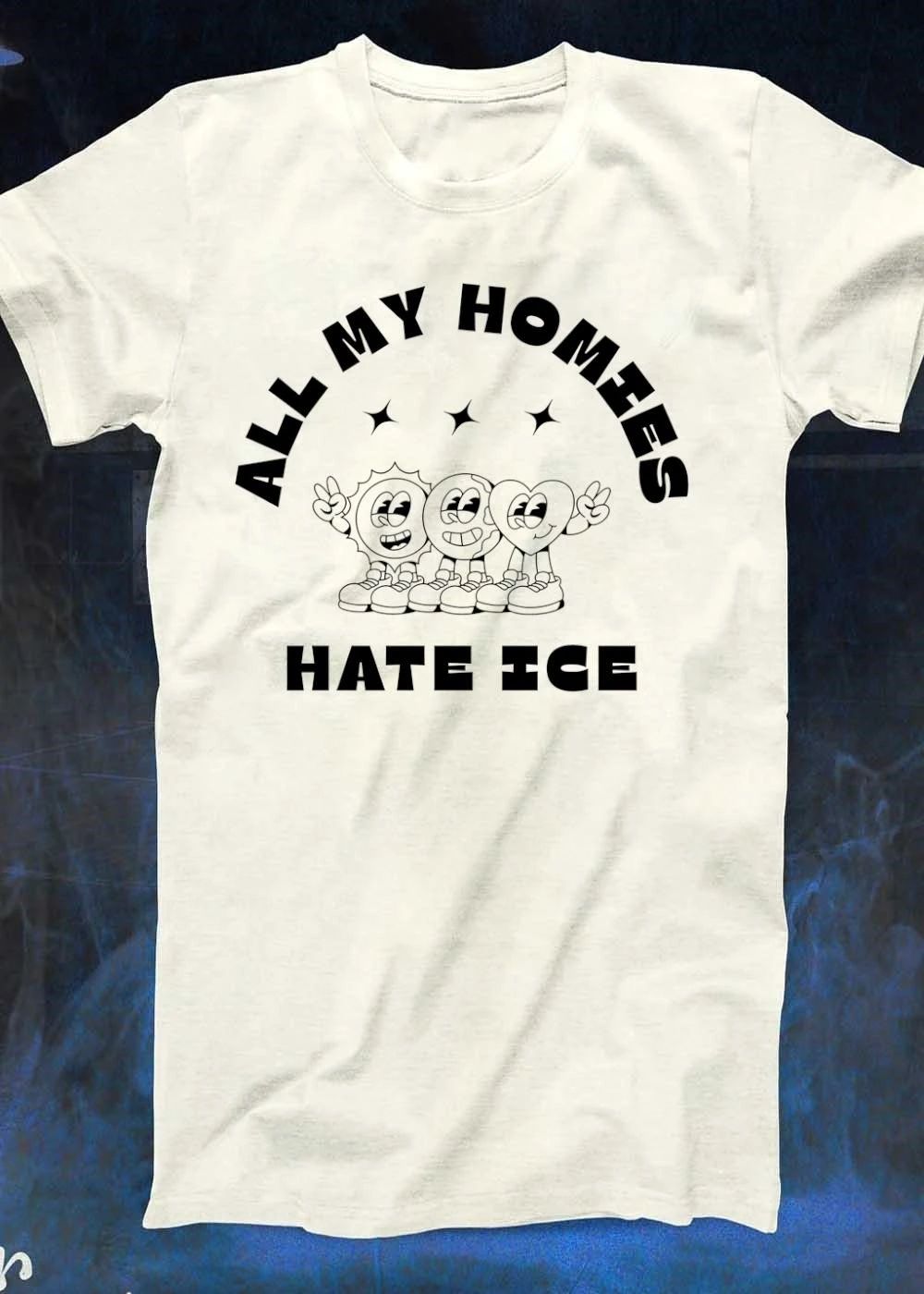 All My Homies Hate Ice Sun Earth Heart T-Shirt