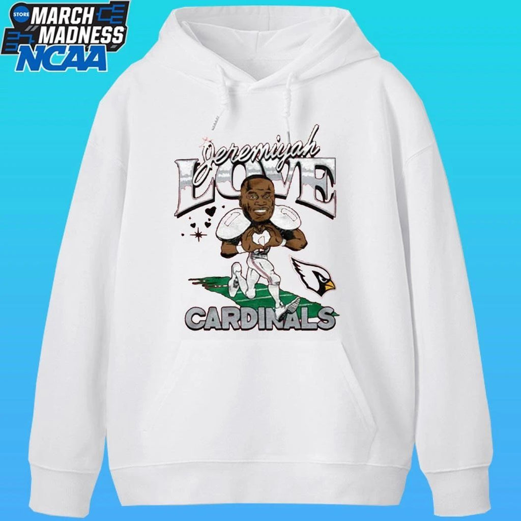 Arizona Cardinals Jeremiyah Love Homage Cardinal Caricature Player Shirt