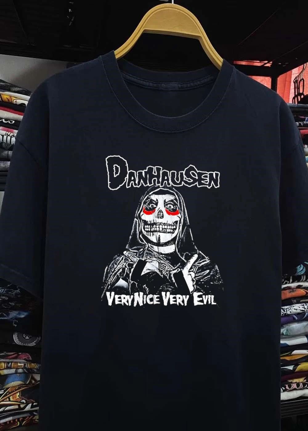 Wicked Drawings Danhausen Pointing Fingers Very Nice Very Evil T-Shirt