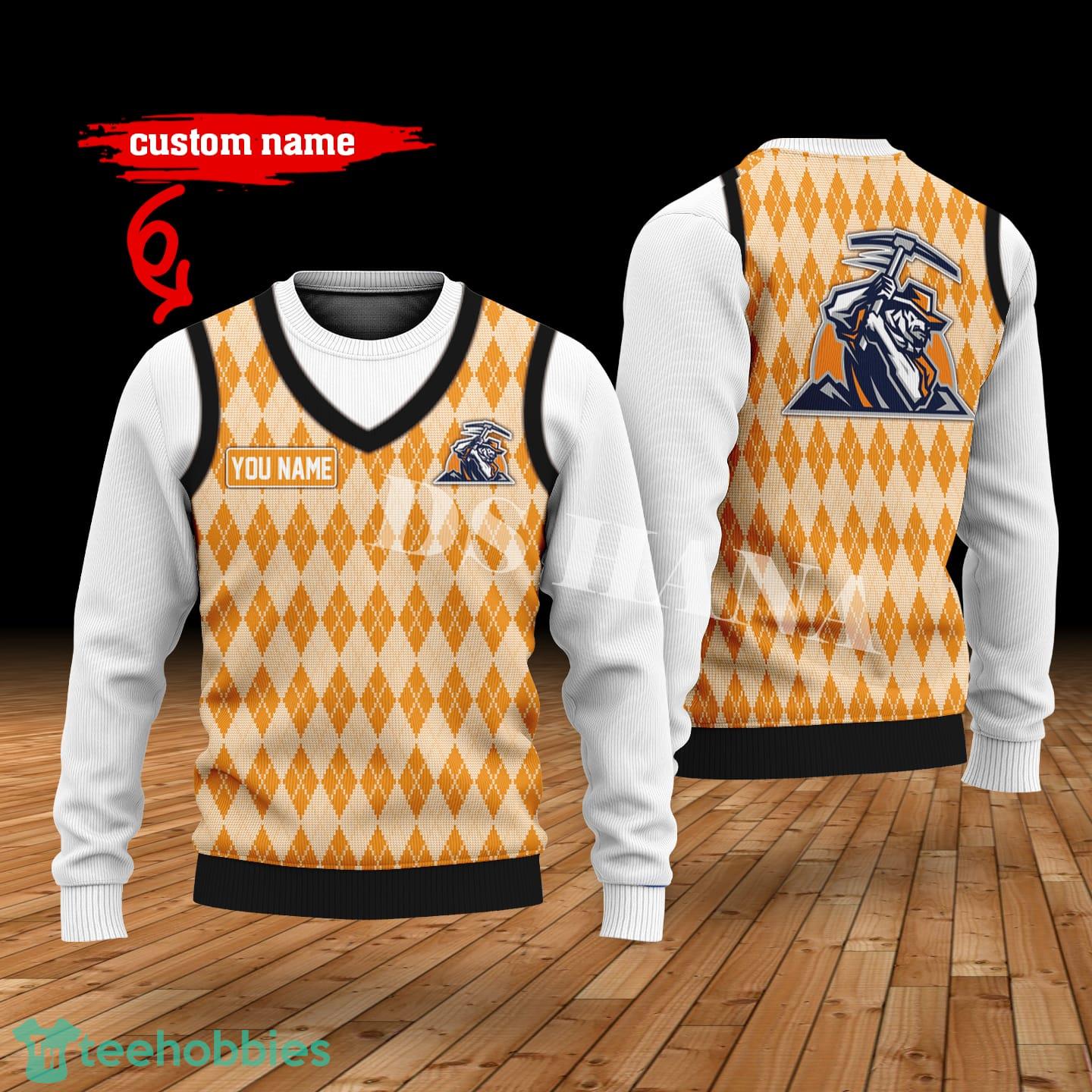 UTEP Miners Custom Name New Style Sweater Ghile Style 3D Print Christmas Sweater