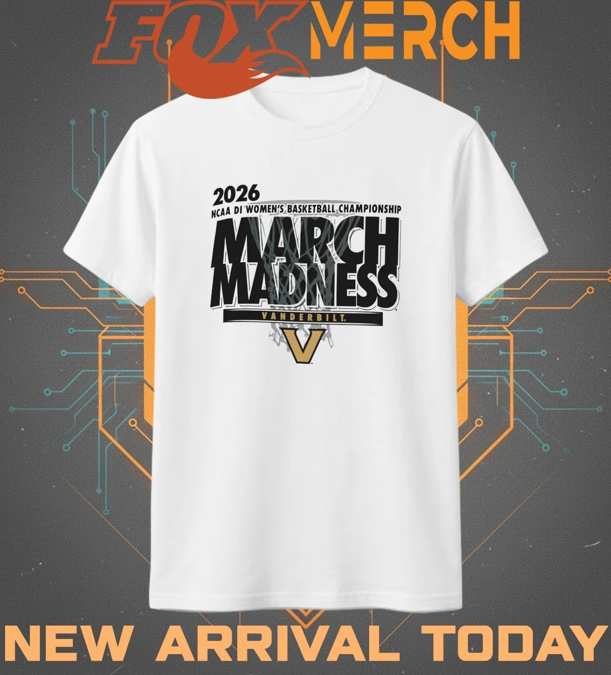 Vanderbilt Commodores 2026 NCAA DI Women’s Basketball Championship March Madness shirt