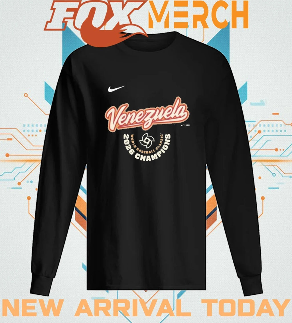 Venezuela Baseball 2026 World Baseball Classic Champions logo t-shirt