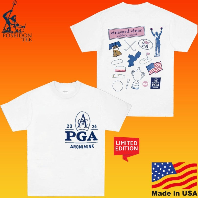 Vineyard Vines 2026 Pga Championship Philly Motif T-shirt