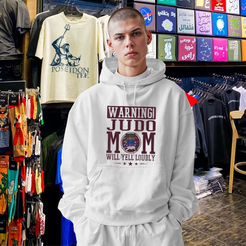 Warning Judo Mom Will Yell Loudly Martial Arts T-shirt
