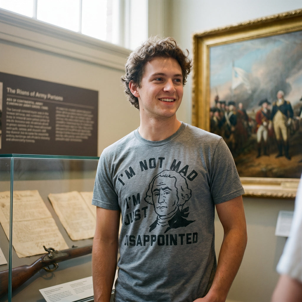 Im Not Mad Im Just Disappointed George Washington Men's T Shirt