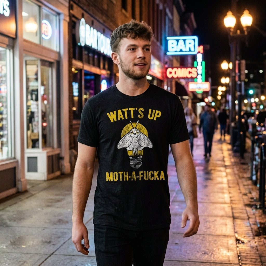 Watts Up Moth A Fucka Men's T Shirt