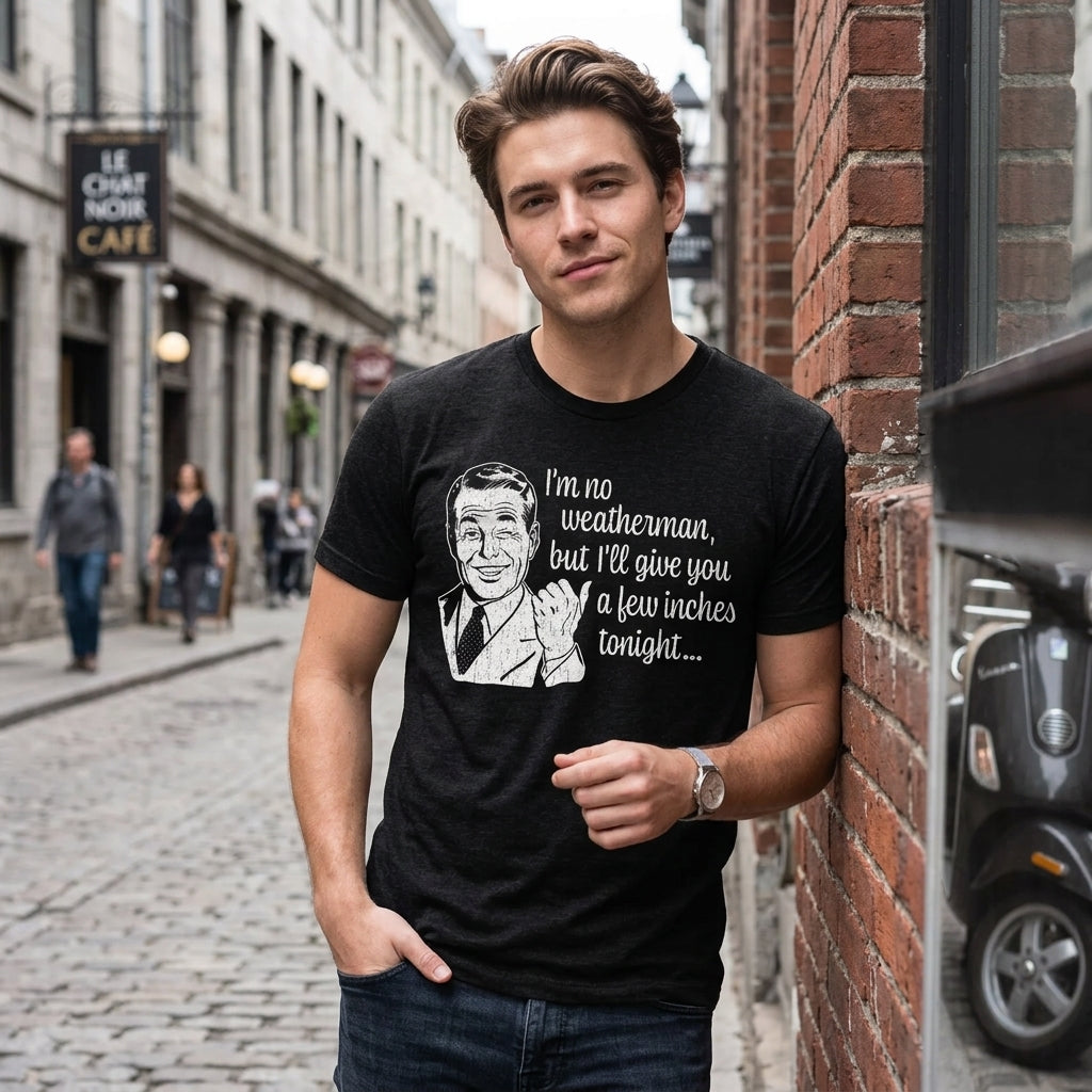Im No Weatherman But Ill Give You A Few Inches Tonight Men's T Shirt