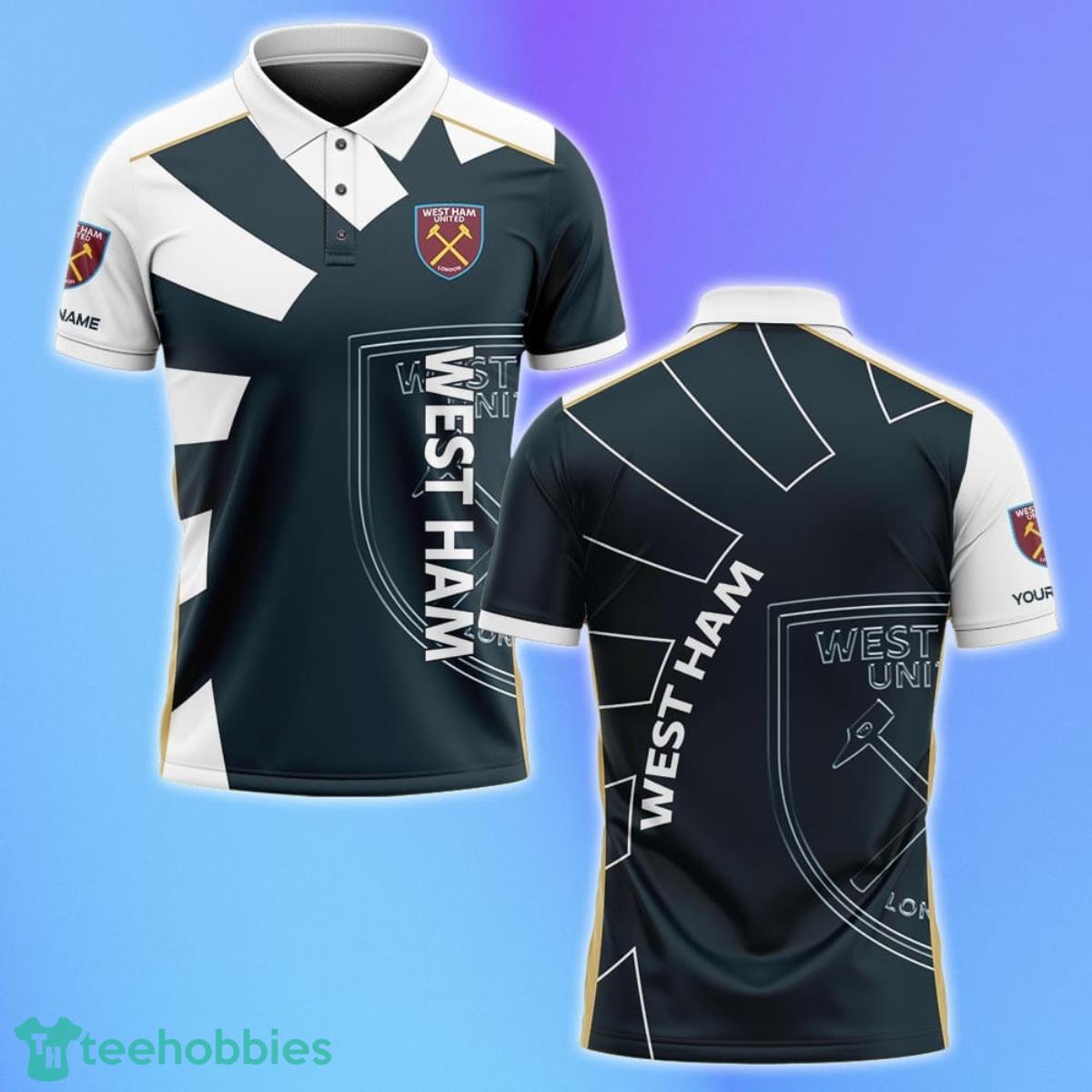 West Ham United Polo Shirt Custom Name Gifts For Loved Ones