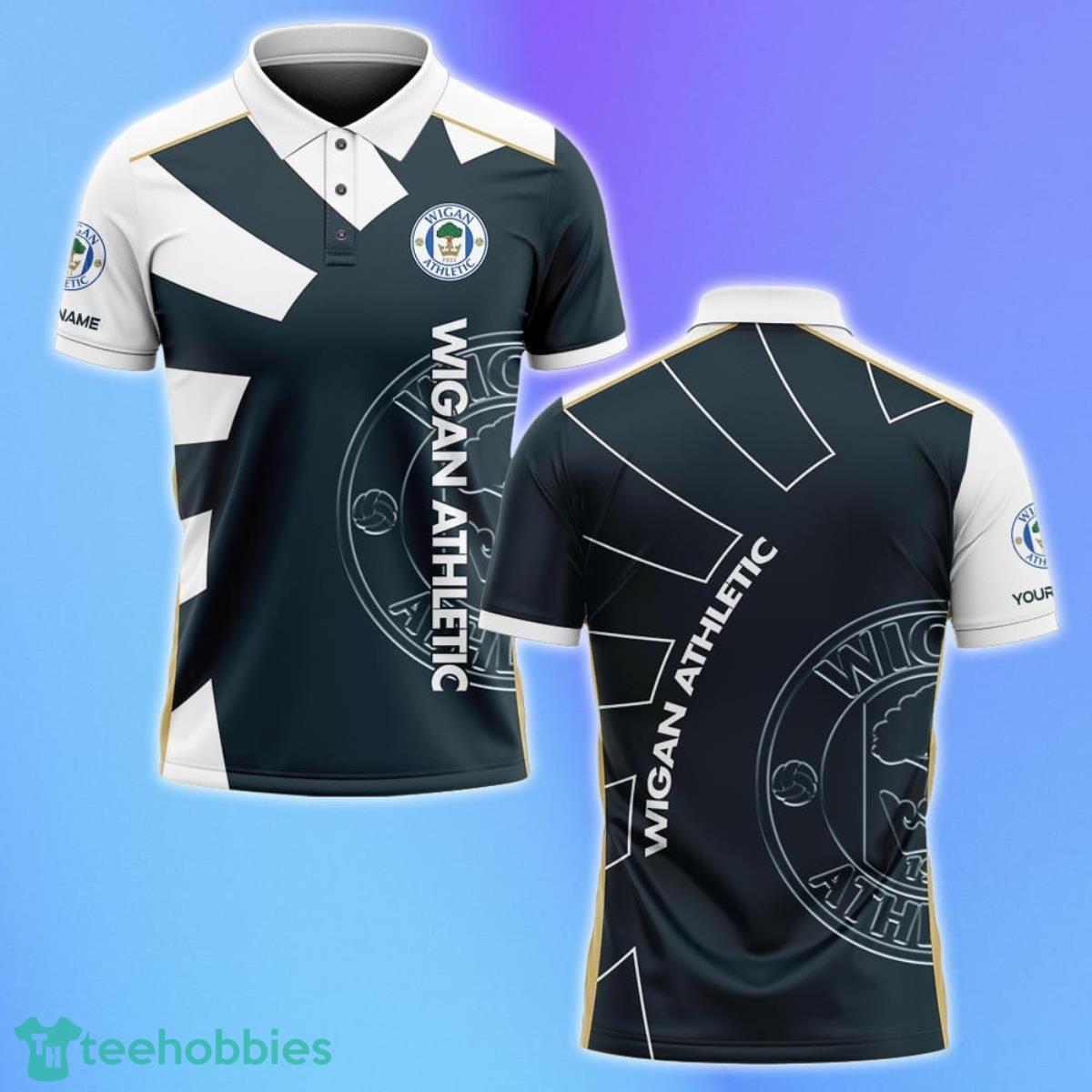 Wigan Athletic Polo Shirt Custom Name Gifts For Loved Ones