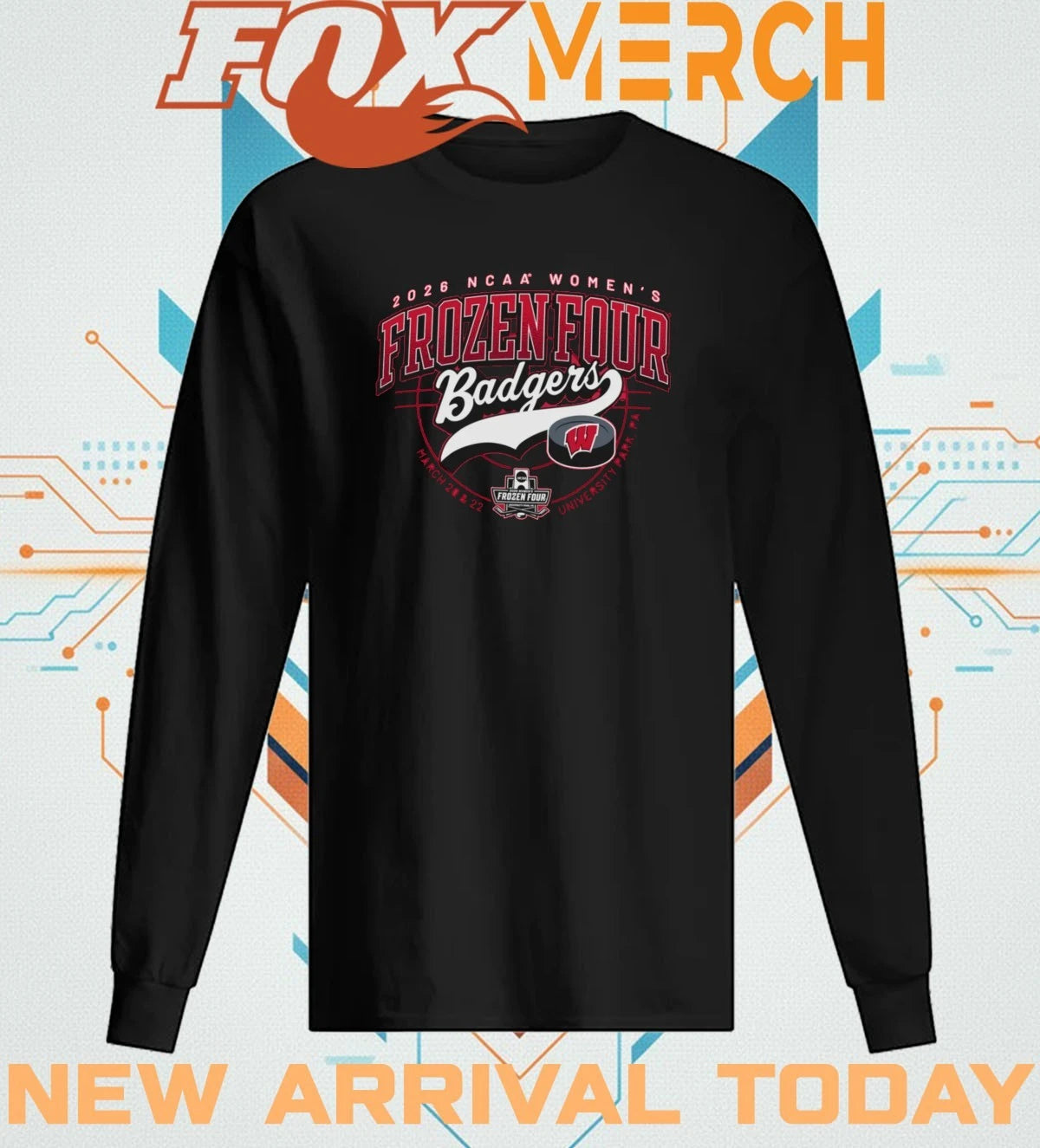 Wisconsin Badgers 2026 NCAA Women’s Frozen Four University Park, PA shirt