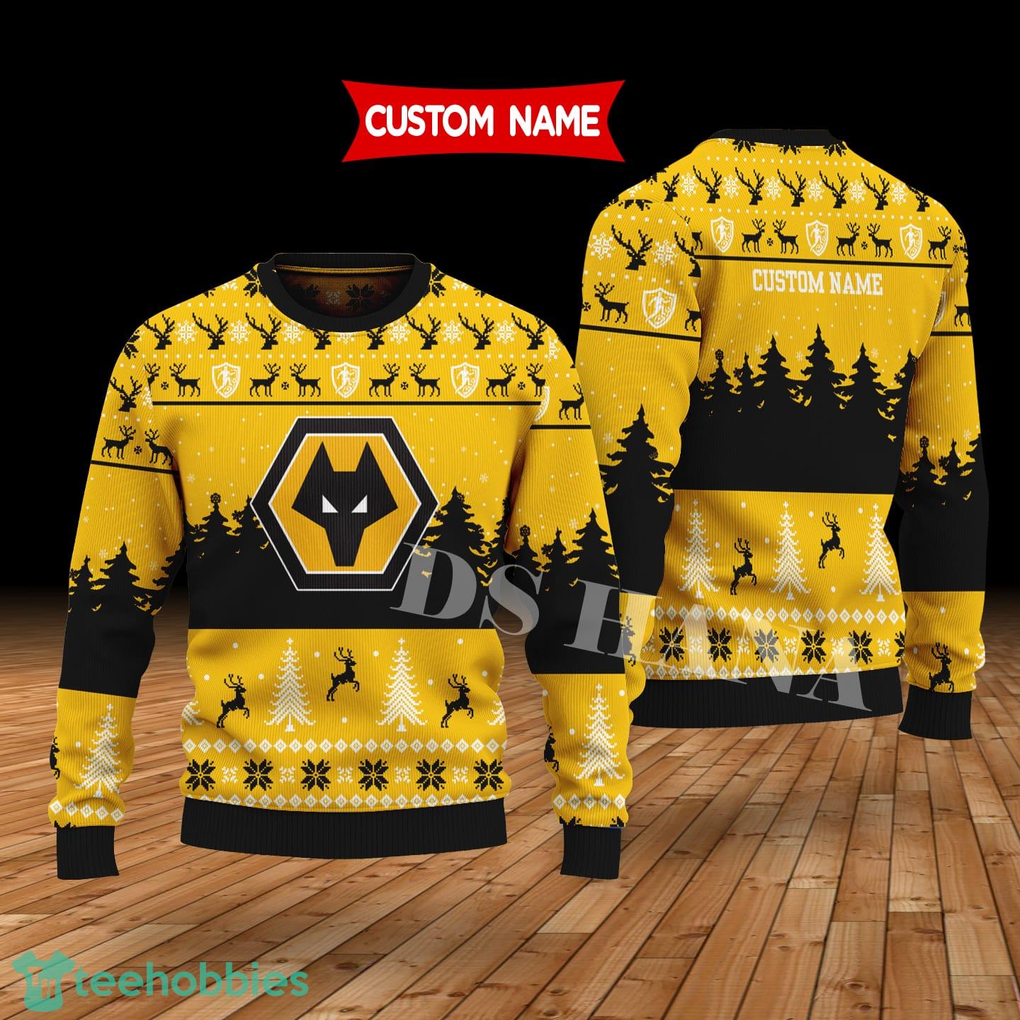 Wolverhampton Wanderers Custom Name Merry Xmas Sweater For Soccer Sport Team’s Fans Sweater