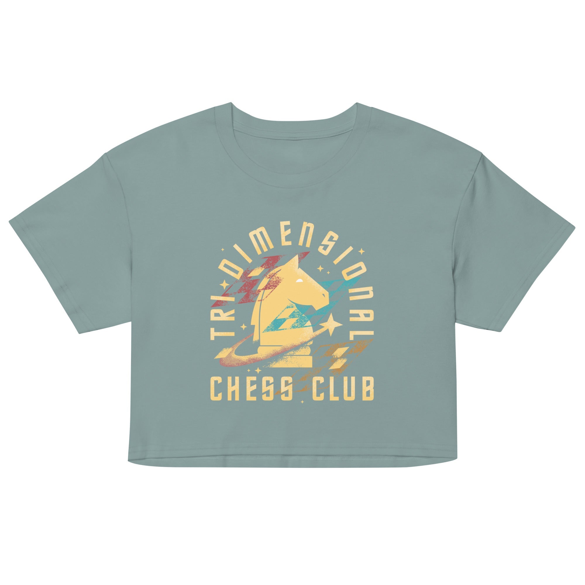 Tri-Dimensional Chess Club Women's Crop Tee