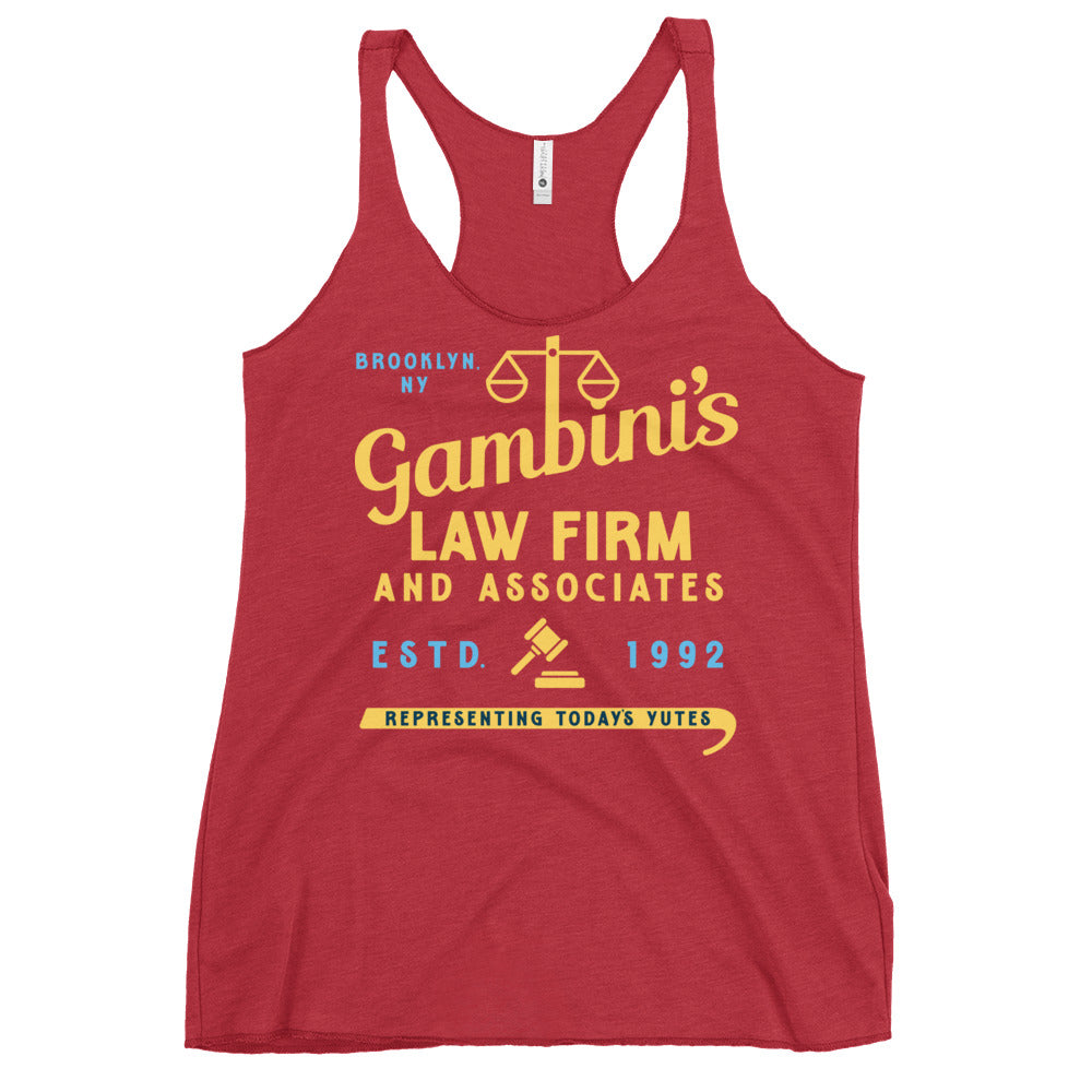 Gambini's Law Firm Women's Racerback Tank