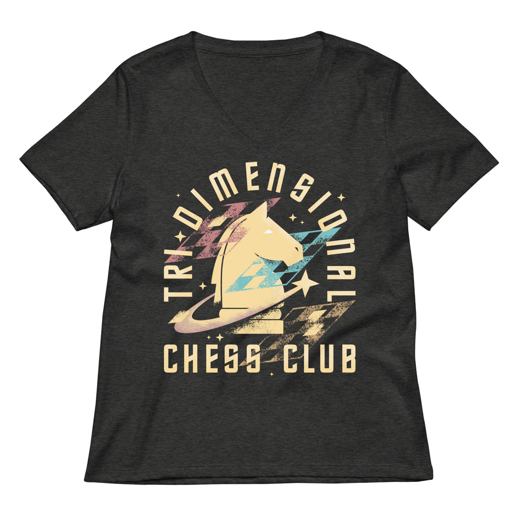 Tri-Dimensional Chess Club Women's V-Neck Tee