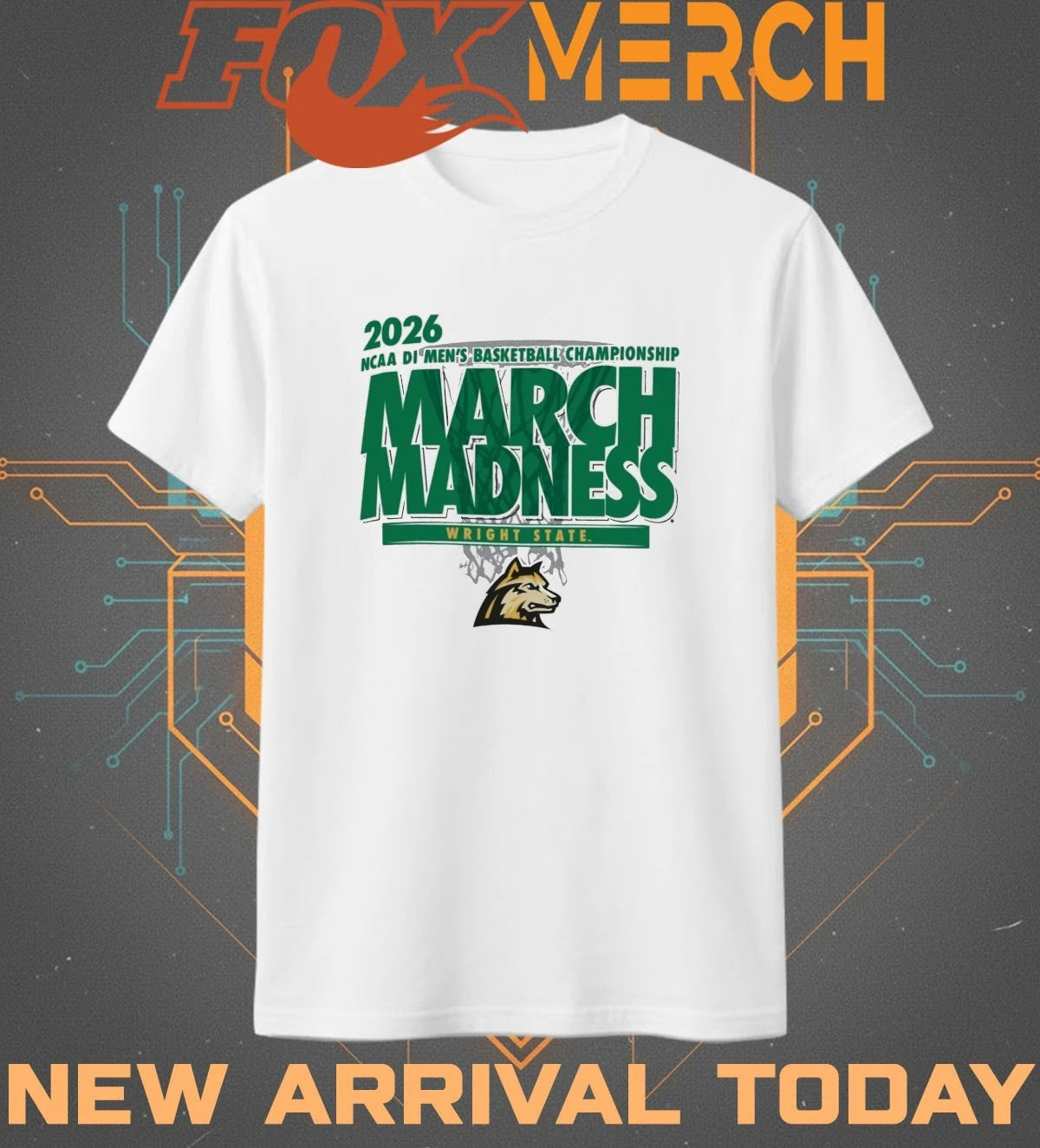Wright State Raiders 2026 NCAA DI Men’s Basketball Championship March Madness shirt