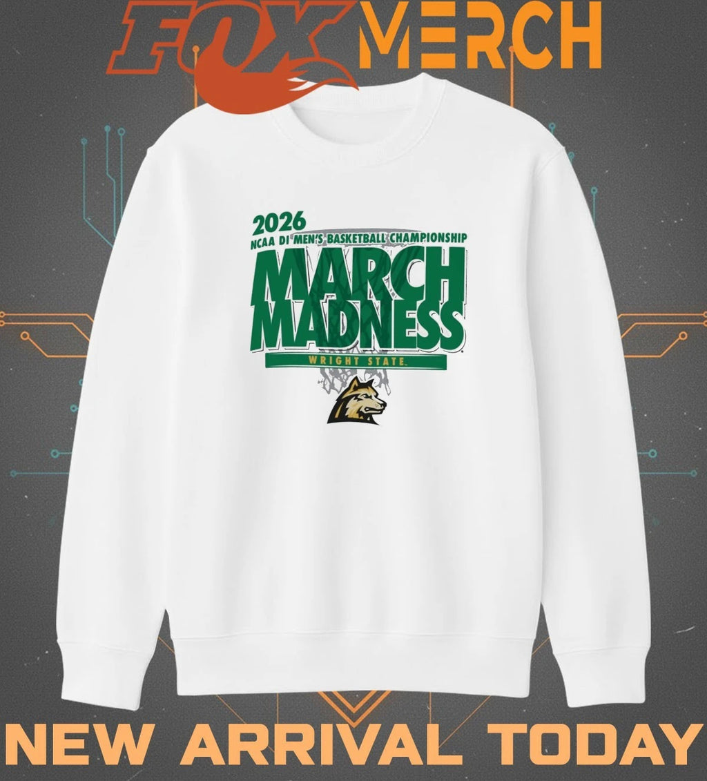 Wright State Raiders 2026 NCAA DI Men’s Basketball Championship March Madness shirt