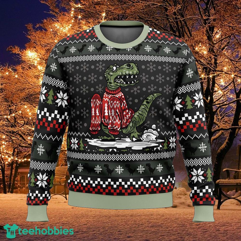 Wrong Size Dinosaurs Comfy Ugly Christmas Sweater Gift For Men And Women