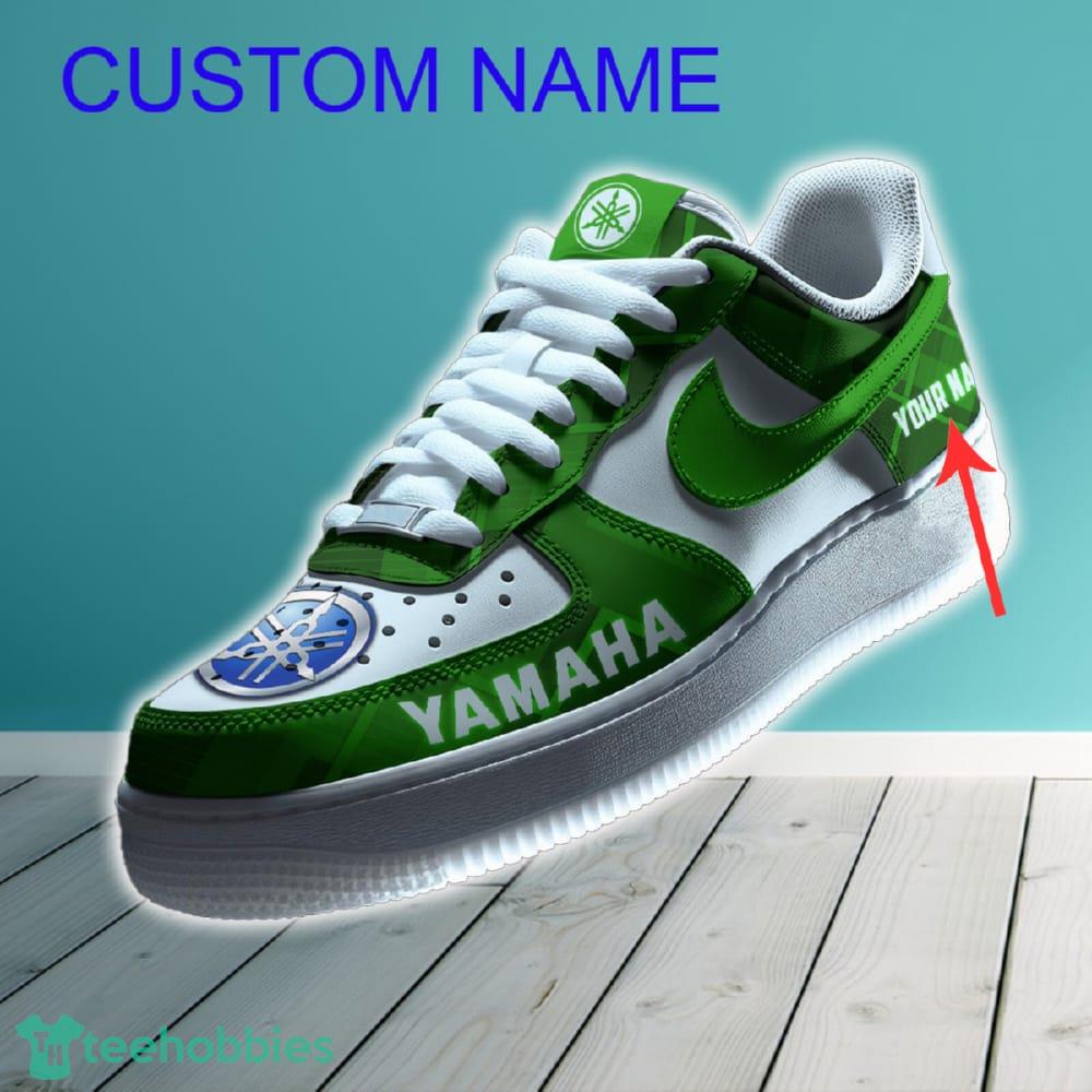 Yamaha Blue Car Air Force 1 Shoes Green Color For Men Women Custom Name Gift For Fans