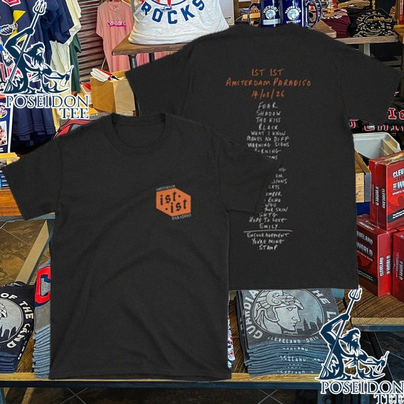 Ist Ist Amsterdam Paradiso Setlist T-shirt
