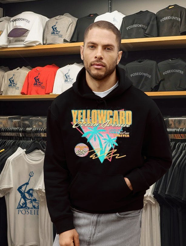 Yellowcard Band Ocean Ave Triangle Graphite T-shirt
