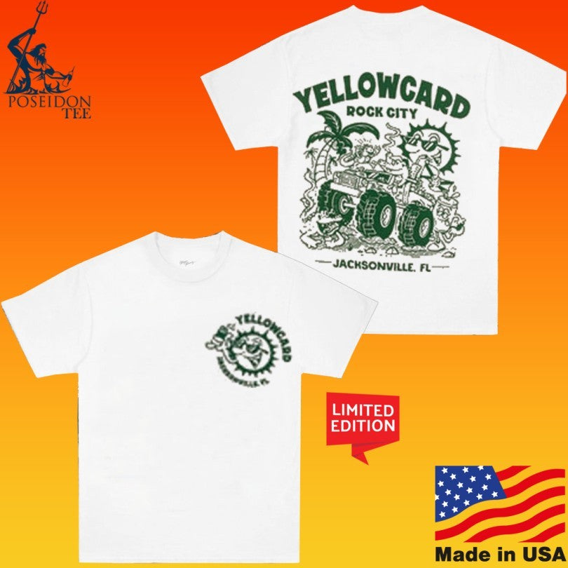 Yellowcard Rock City Jacksonville Florida Man T-shirt