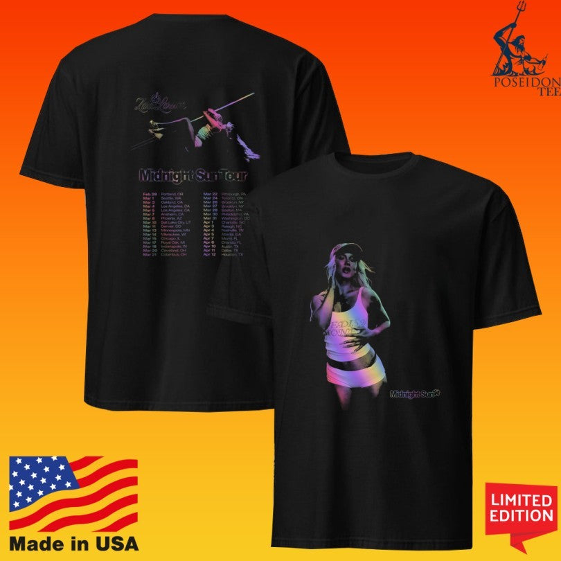 Zara Larsson Uk Midnight Sun Photo Tour T-shirt
